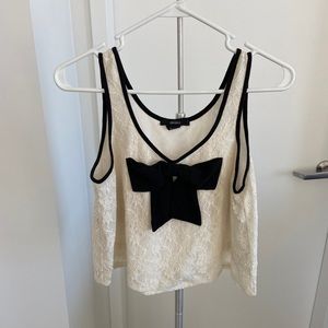 Forever 21 Lace top with bow